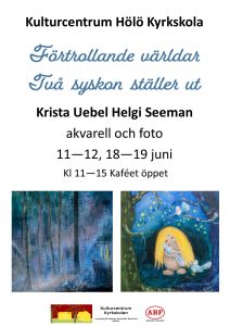 Krista Uebel Helgi Seemann  måleri foto mm @ GulaSalen i Hölö Kyrkskola