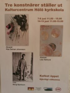 TRE KONSTNÄRER STÄLLER UT